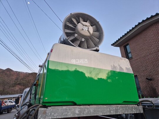  살포기 차량용 광혁 농약5000  앞좌측면