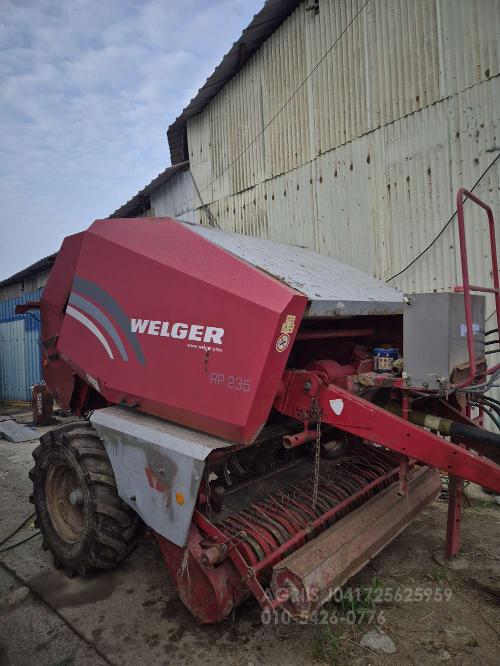  Round Baler 웰거rp235  뒤우측면