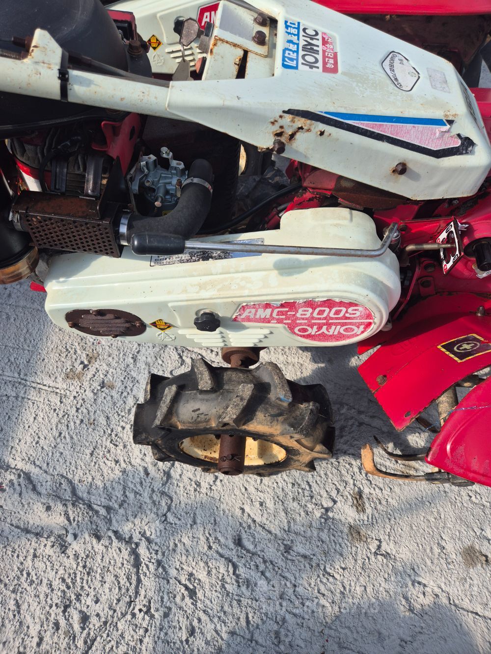 Shibaura Cultivator AMC-800S (5hp) 뒤우측면