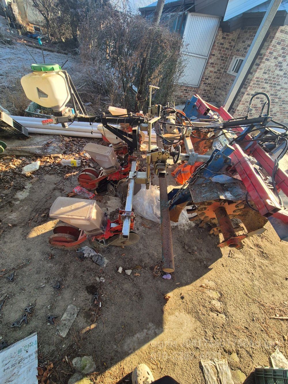  콩파종기 대호 배토기장자동화파종기광원입제기  뒤우측면