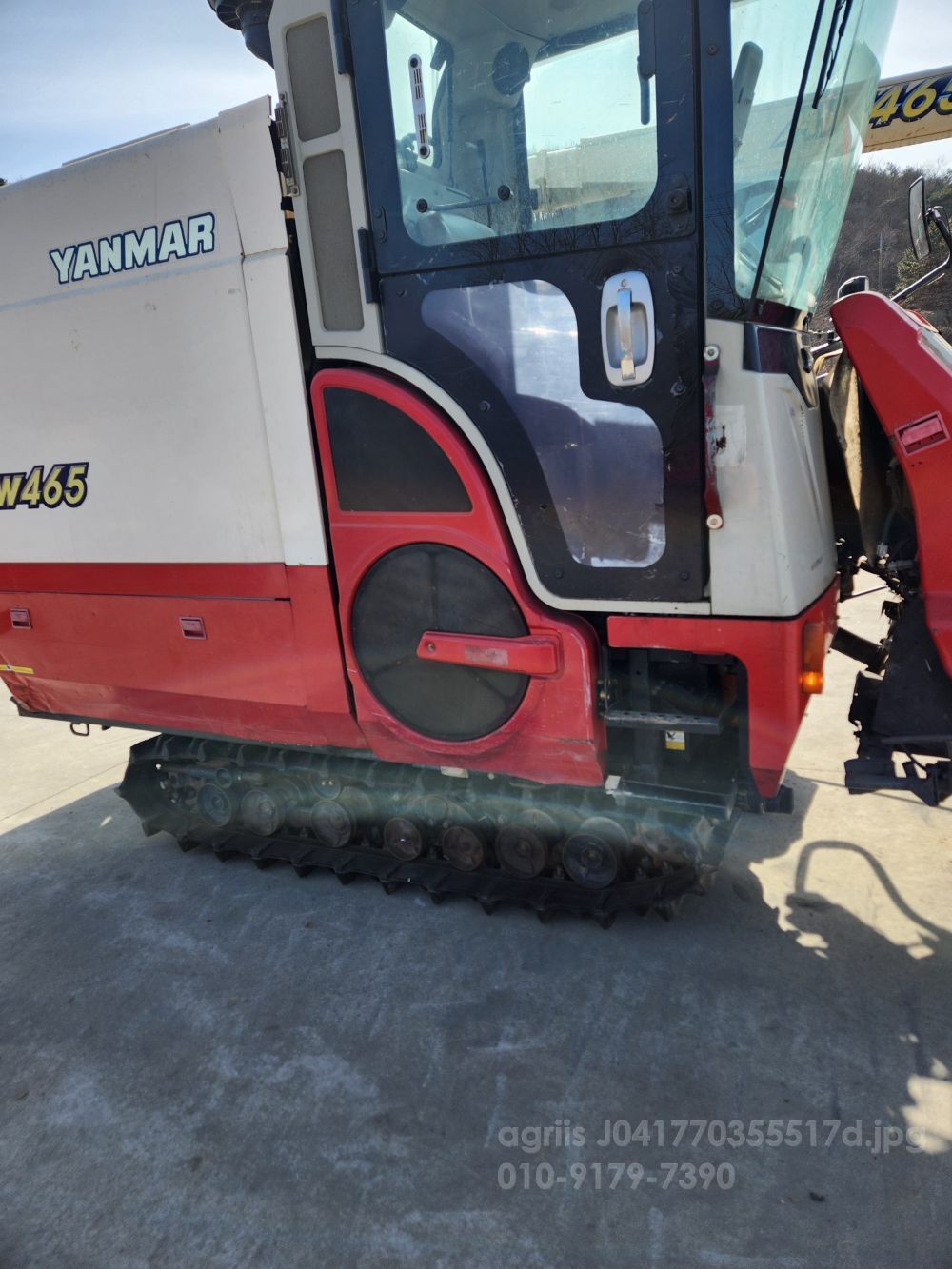 얀마 콤바인 AW465 (4조식) 뒤우측면