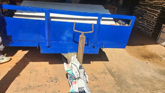  트레일러 트렉터적재함 앞좌측면