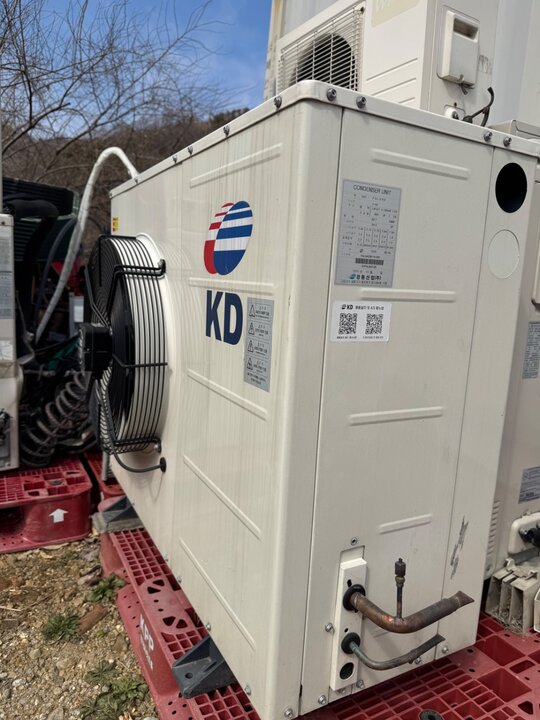  저온창고 기계 초강력 에어컨 단상220v 4HP 저온창고 유니트 23년식  앞좌측면