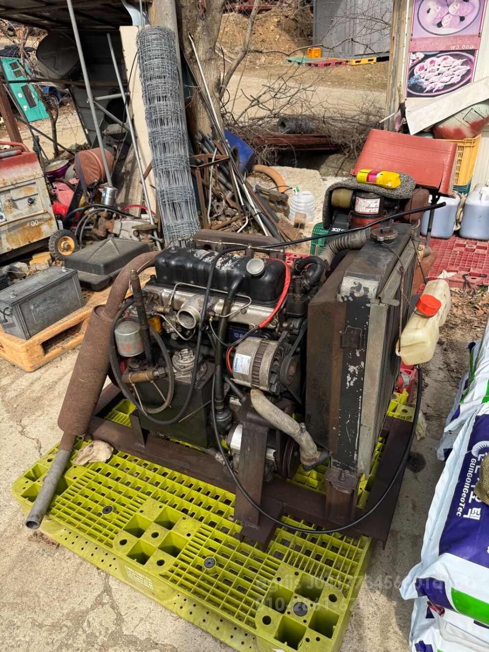  Perkins engine ED22504 4.108 퍼킨스 디젤 엔진 ED22504 4.108  뒤우측면