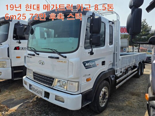 Hyundai 메가트럭 8.5톤 카고 6m25 후축 카고  앞좌측면