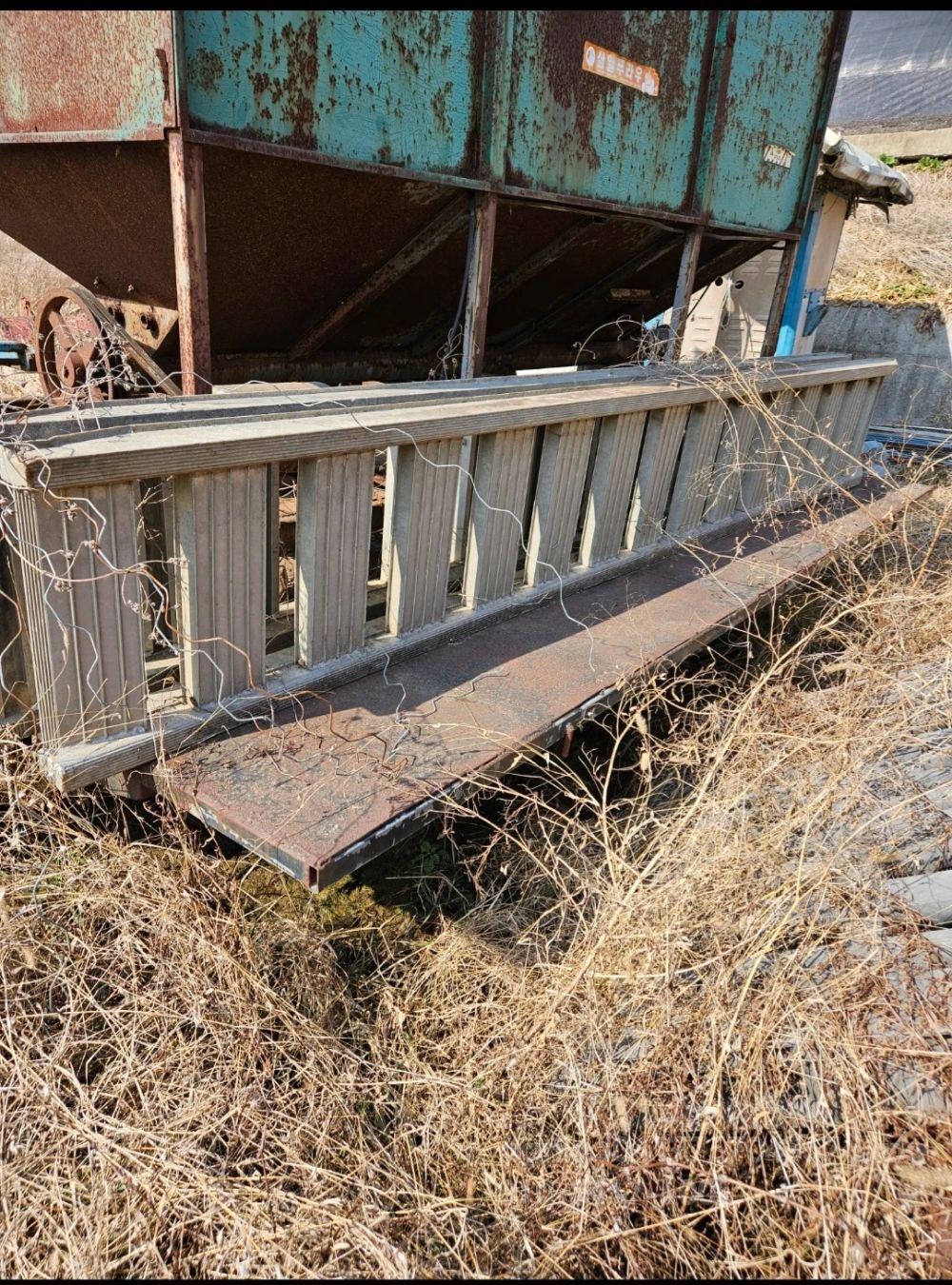 부암 콤바인 사다리 BA1235 뒤우측면