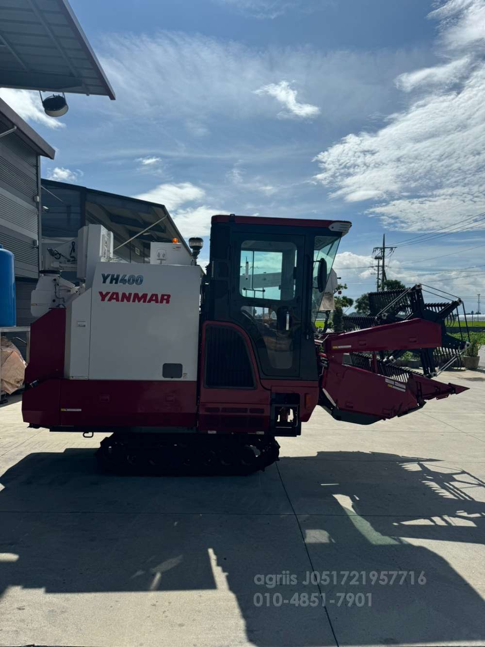 Yanmar Combine Harvester YH400 (2Rows) 엔진내부