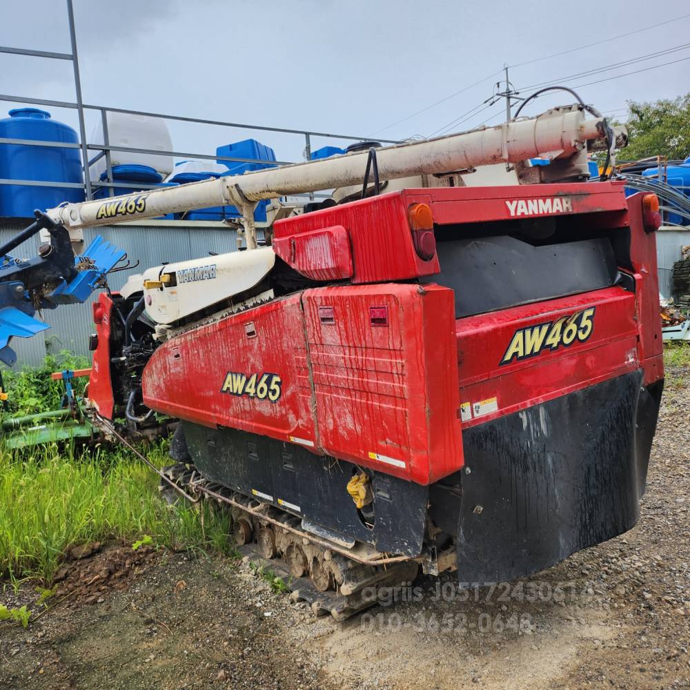 Yanmar Combine Harvester AW465K (4Rows) 엔진내부