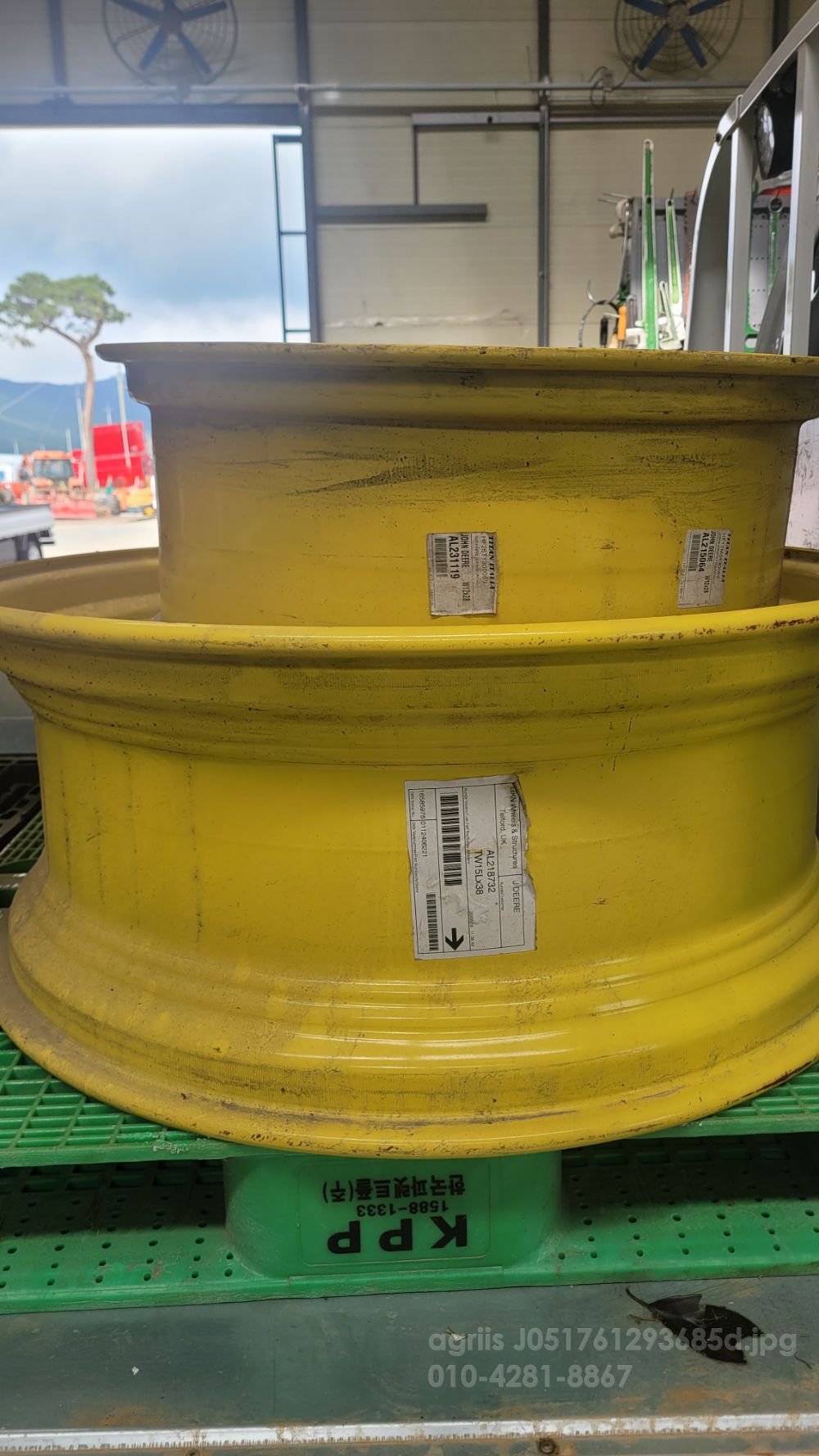 JohnDeere 정품 휠 정풀 휠  뒤우측면