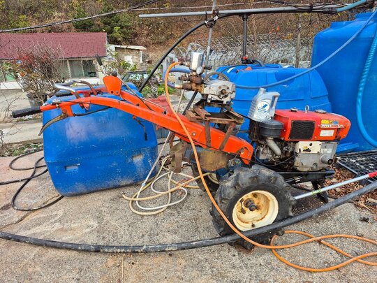  노터리  쟁기 경운기 노터리  앞좌측면