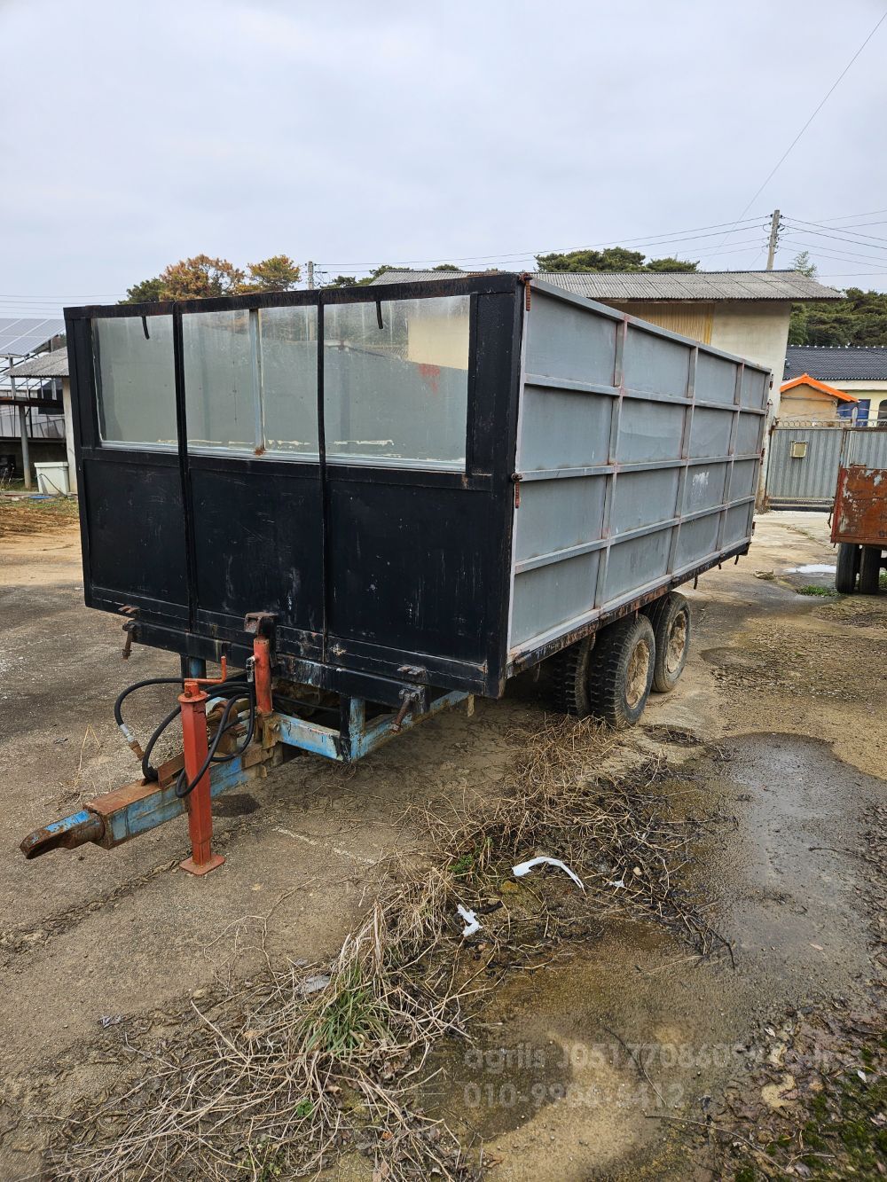  트레일러 곡물덤프 뒤우측면