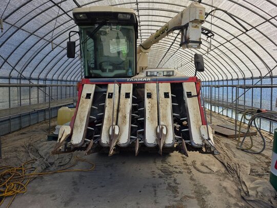 얀마 콤바인 AW695 (6조식) 앞좌측면