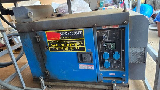  가가발전기 Sde8500mt  앞좌측면