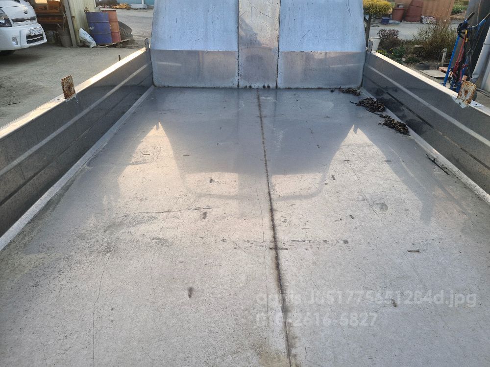  1톤 트럭용 탈부착 덤프 적재함 (스텐 재질  트럭용 덤프 뒤우측면