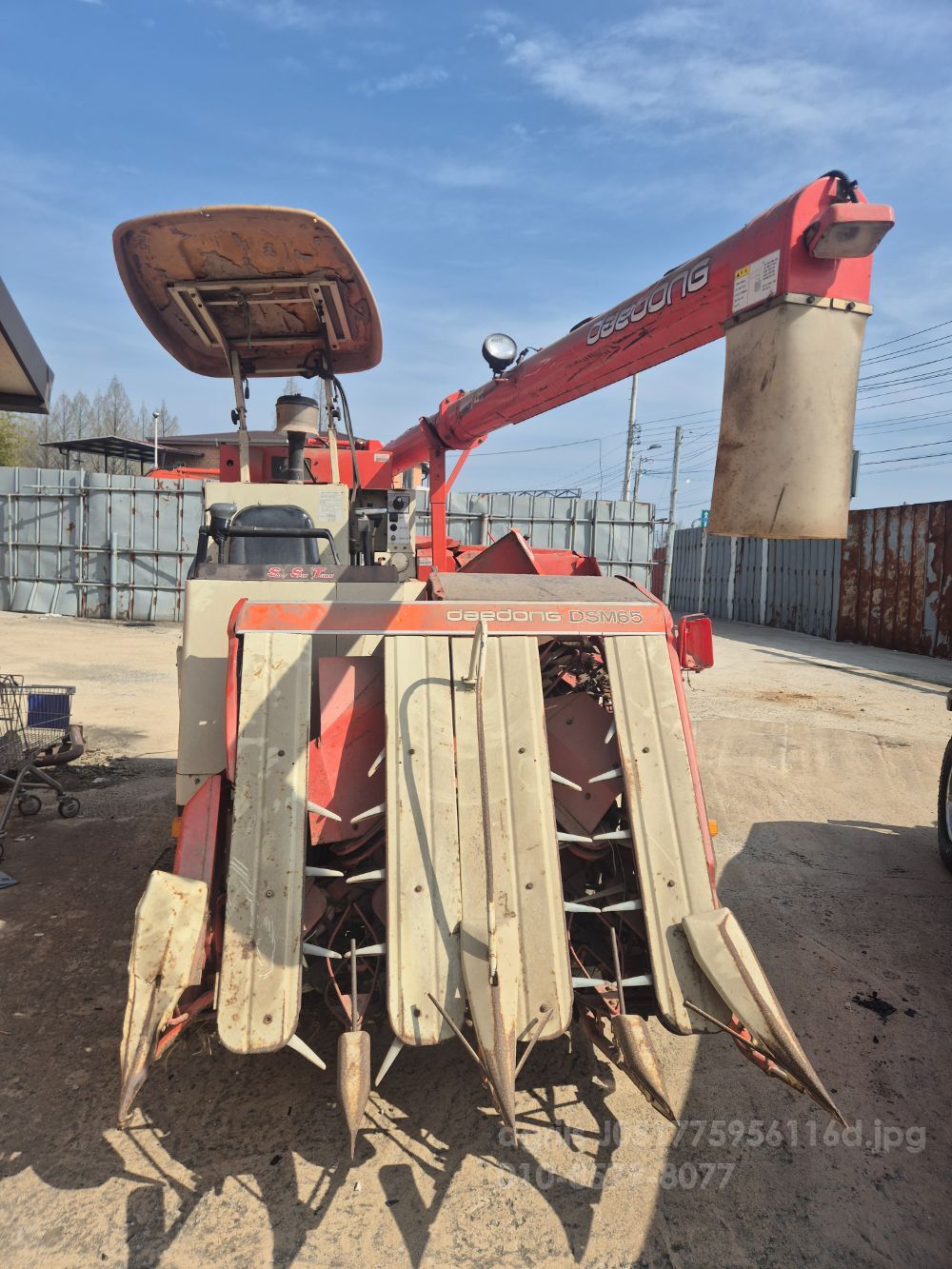 Daedong Combine Harvester DSM65 (4Rows) 뒤우측면