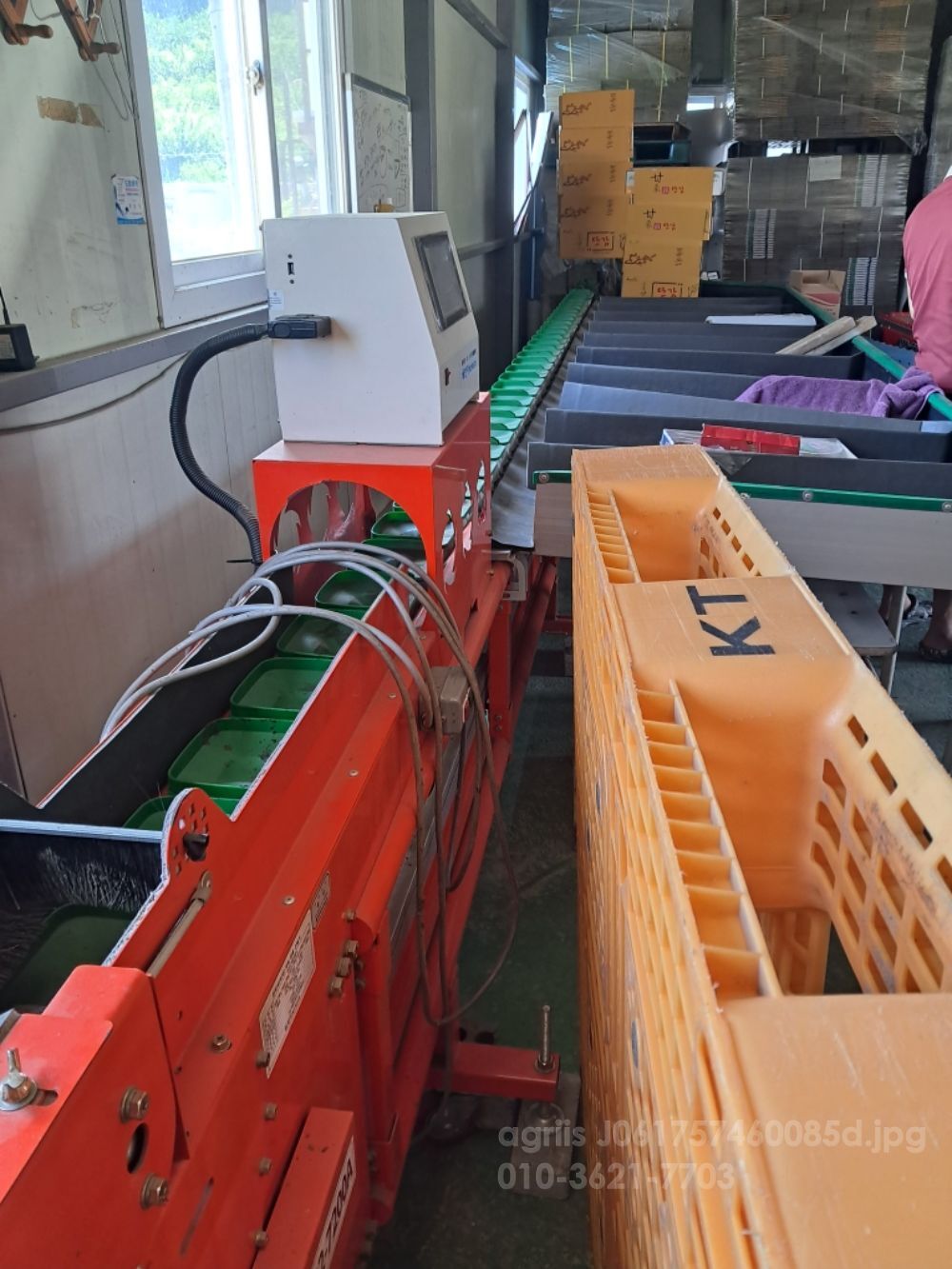 한아  선별기 전자식 16단 뒤우측면