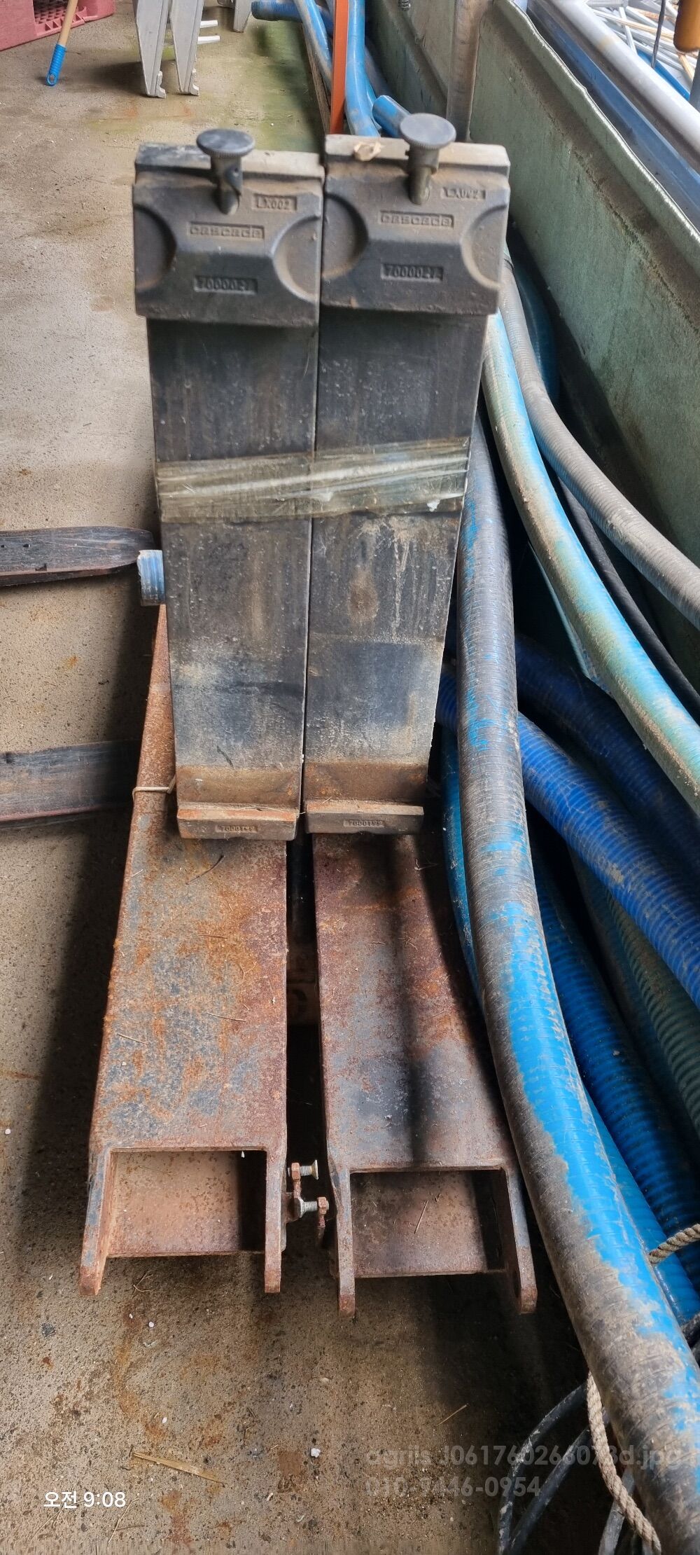 Doosan 지게발 지게발  뒤우측면