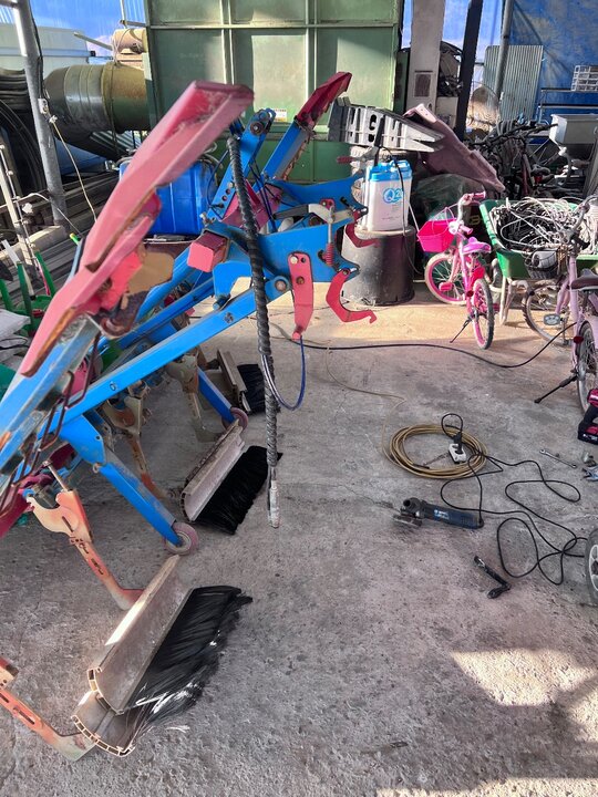  무논정지기 Harrow 5600 써레 비산방지기  앞좌측면