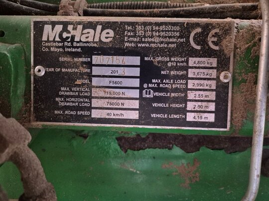  Round Baler F5600  앞좌측면