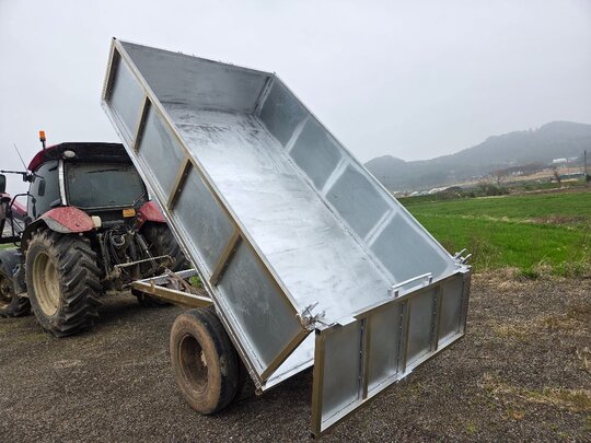 덤프 트레일러 트레일러 앞좌측면