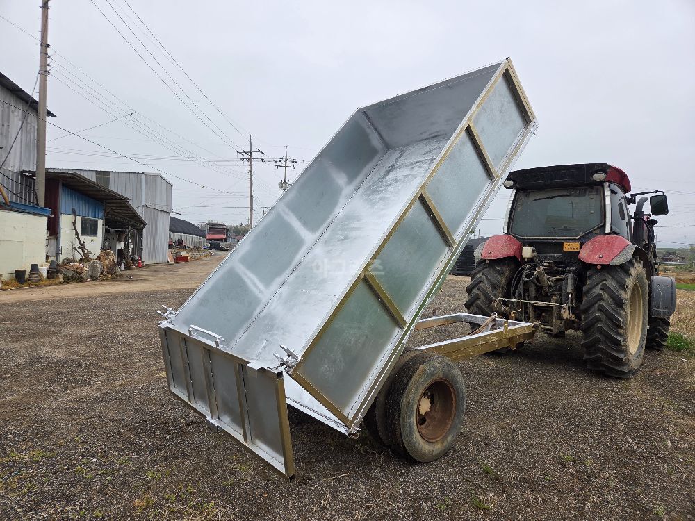 덤프 트레일러 트레일러 뒤우측면