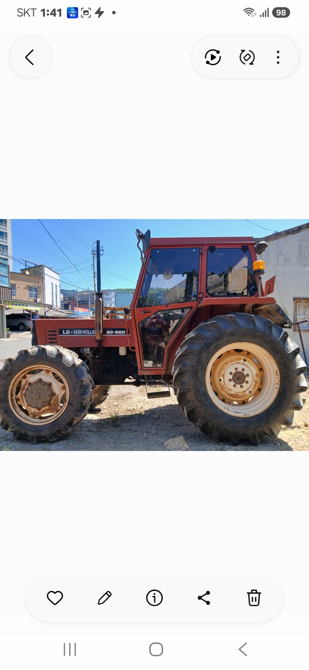 NewHolland Tractor 80-66D (80hp) 뒤우측면