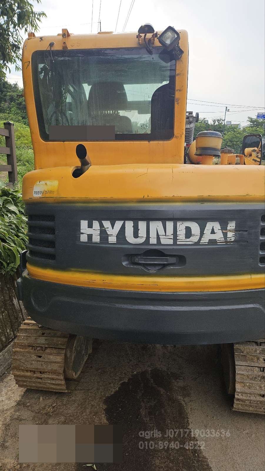 Hyundai Excavator R55  운전석