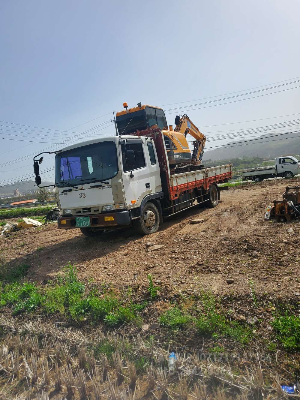  Excavator 현대hx50mt  엔진내부