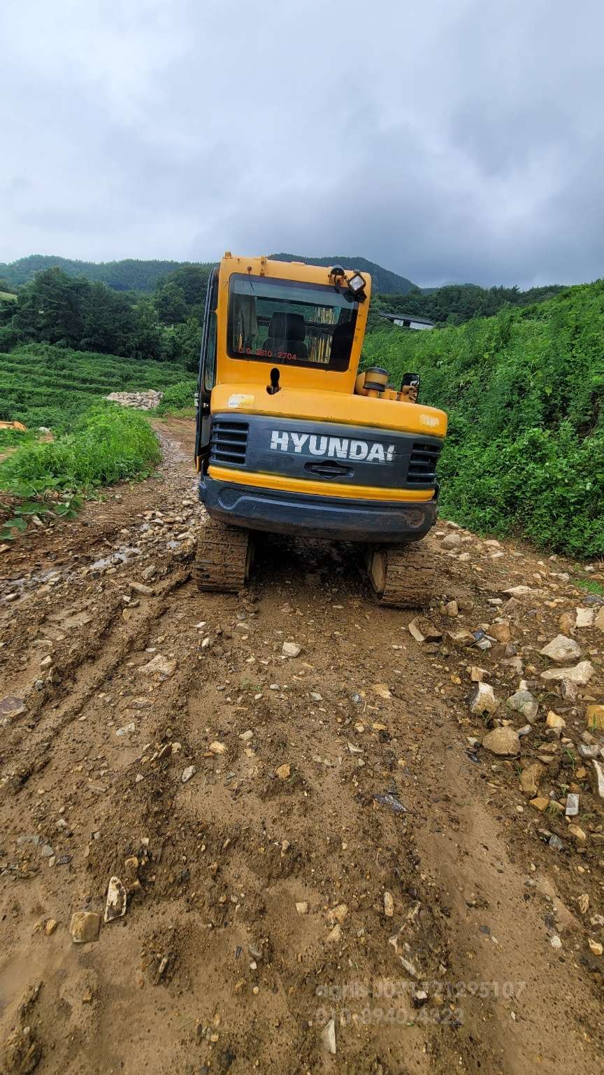 Hyundai Excavator R55  측면