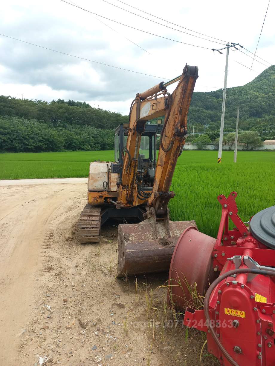 삼성굴삭기 굴삭기 굴삭기 측면