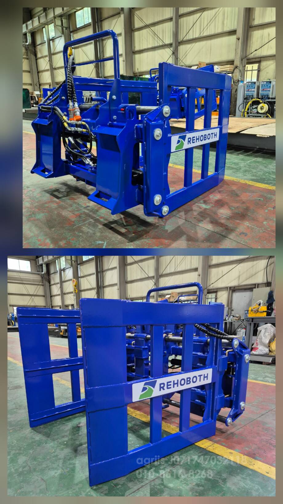  베일클렘프 베일러Bale Gripper RH-210 베일클렘프 베일러집게  뒤우측면