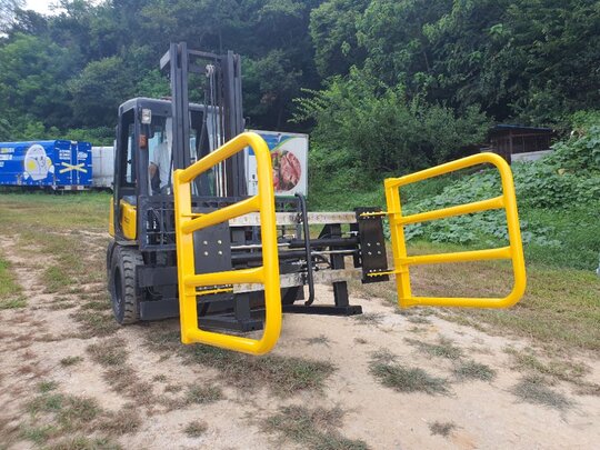 가야건설기계 지게차용  베일클램프,베일집게 앞좌측면