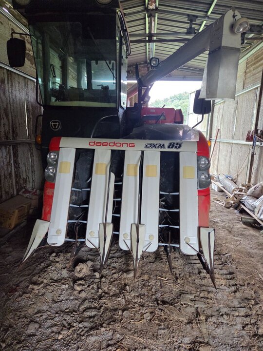 Daedong Combine Harvester DXM85GFC (5Rows) 앞좌측면
