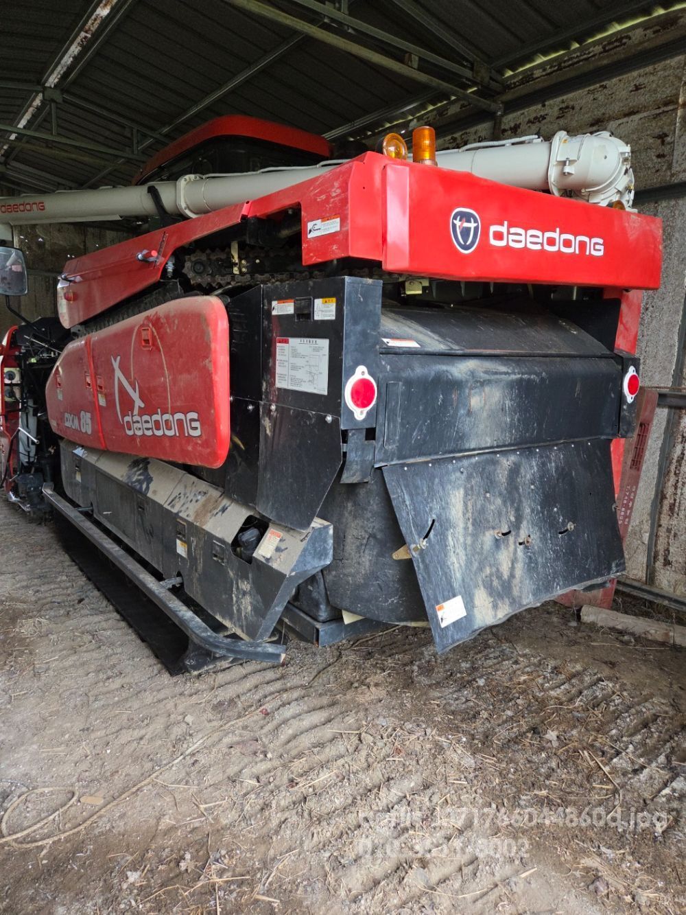 Daedong Combine Harvester DXM85GFC (5Rows) 뒤우측면