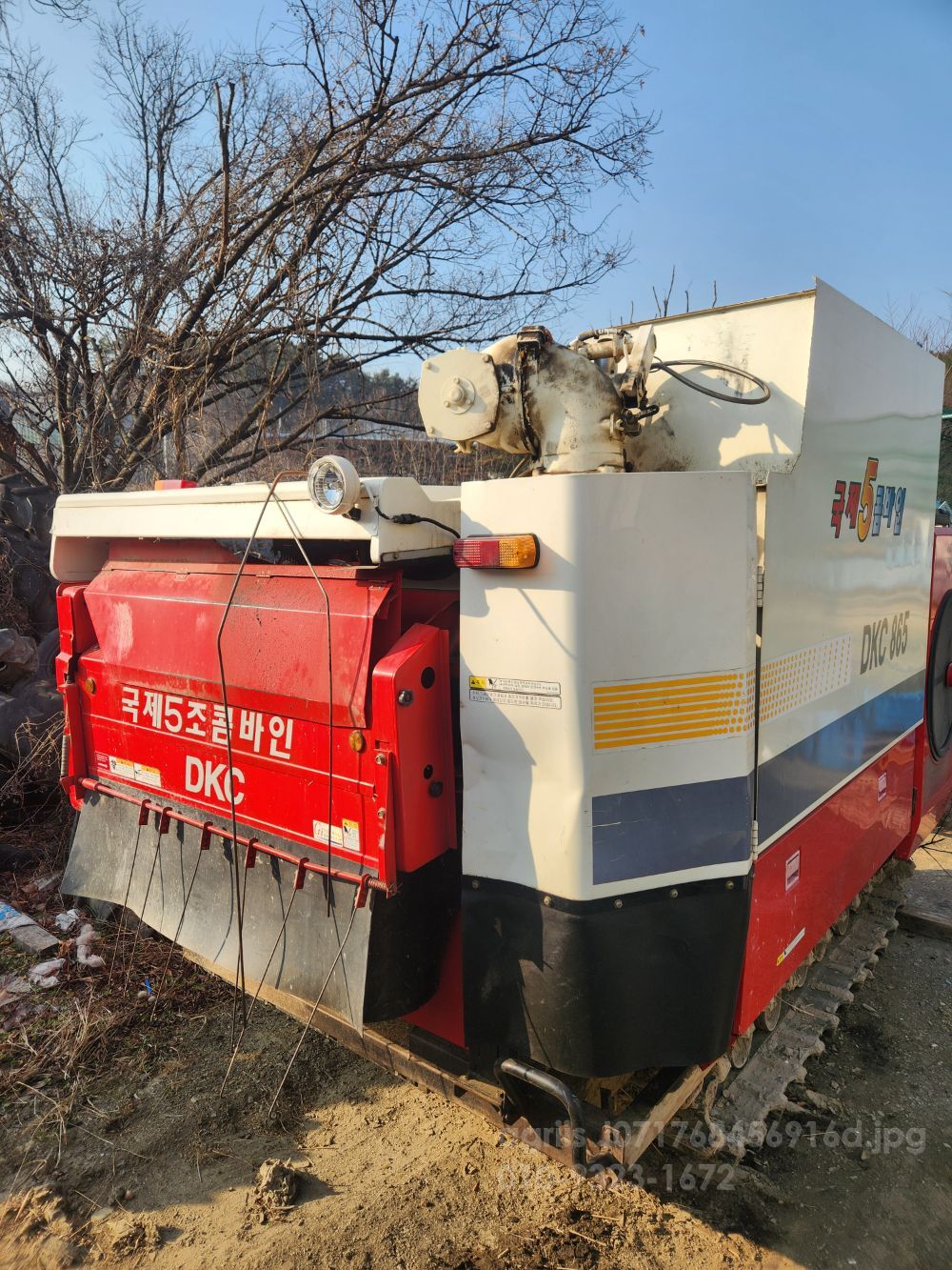 Kukje Combine Harvester DKC865 (5Rows) 뒤우측면