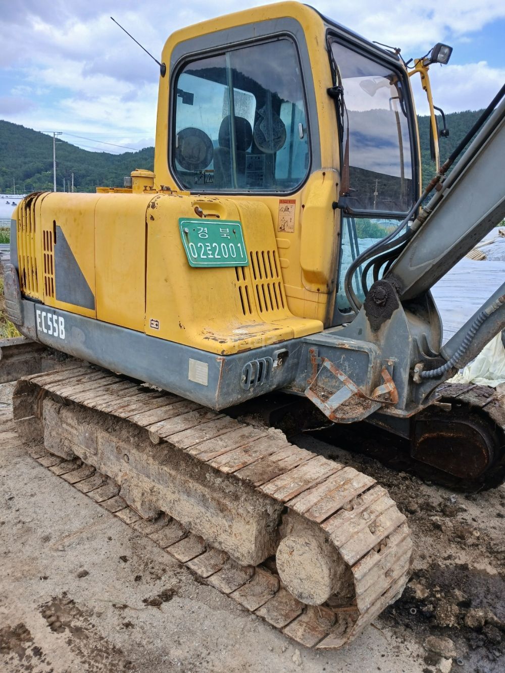 볼보EC55B 굴삭기 EC55B (5.5톤) 뒤우측면