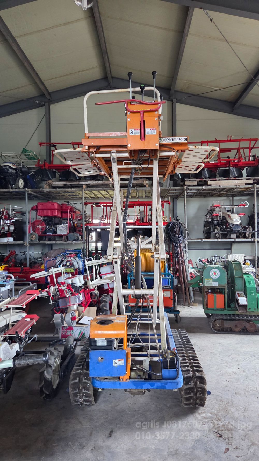 한성 고소작업차 HTI-MLK730E 뒤우측면