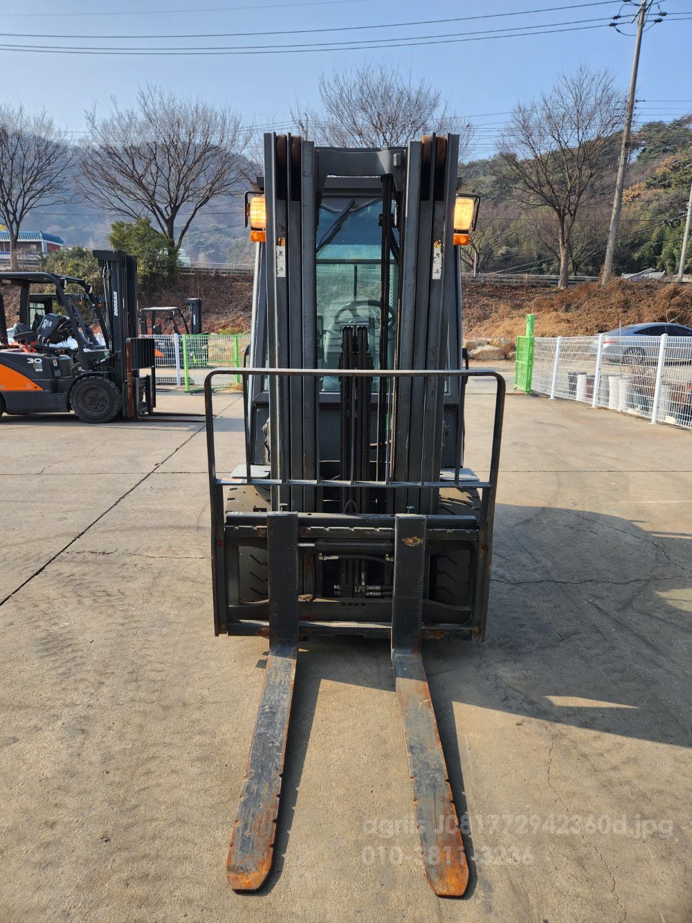 두산지게차 지게차 D30S-7 (3톤) 뒤우측면